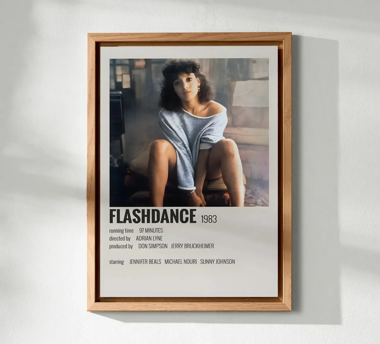 FLASHDANCE 1983 alluminio dibond da MVFminimalist