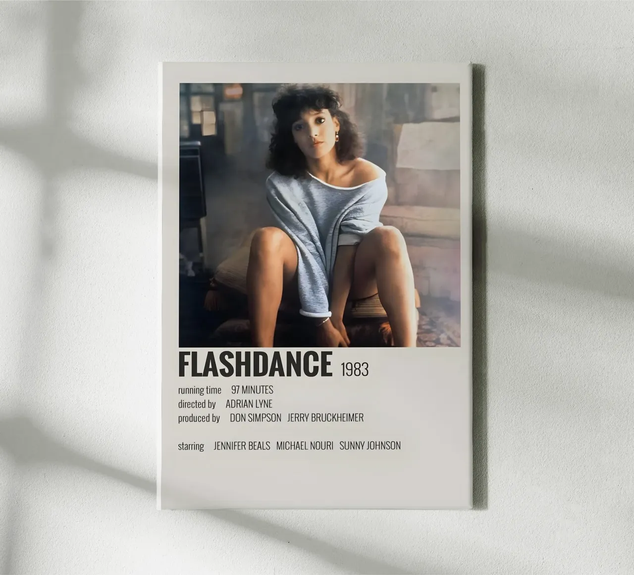 FLASHDANCE 1983 canvas by MVFminimalist