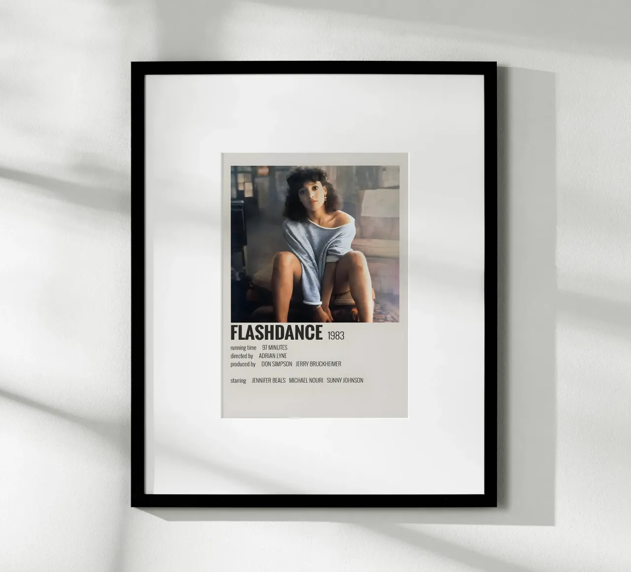 FLASHDANCE 1983 poster by MVFminimalist