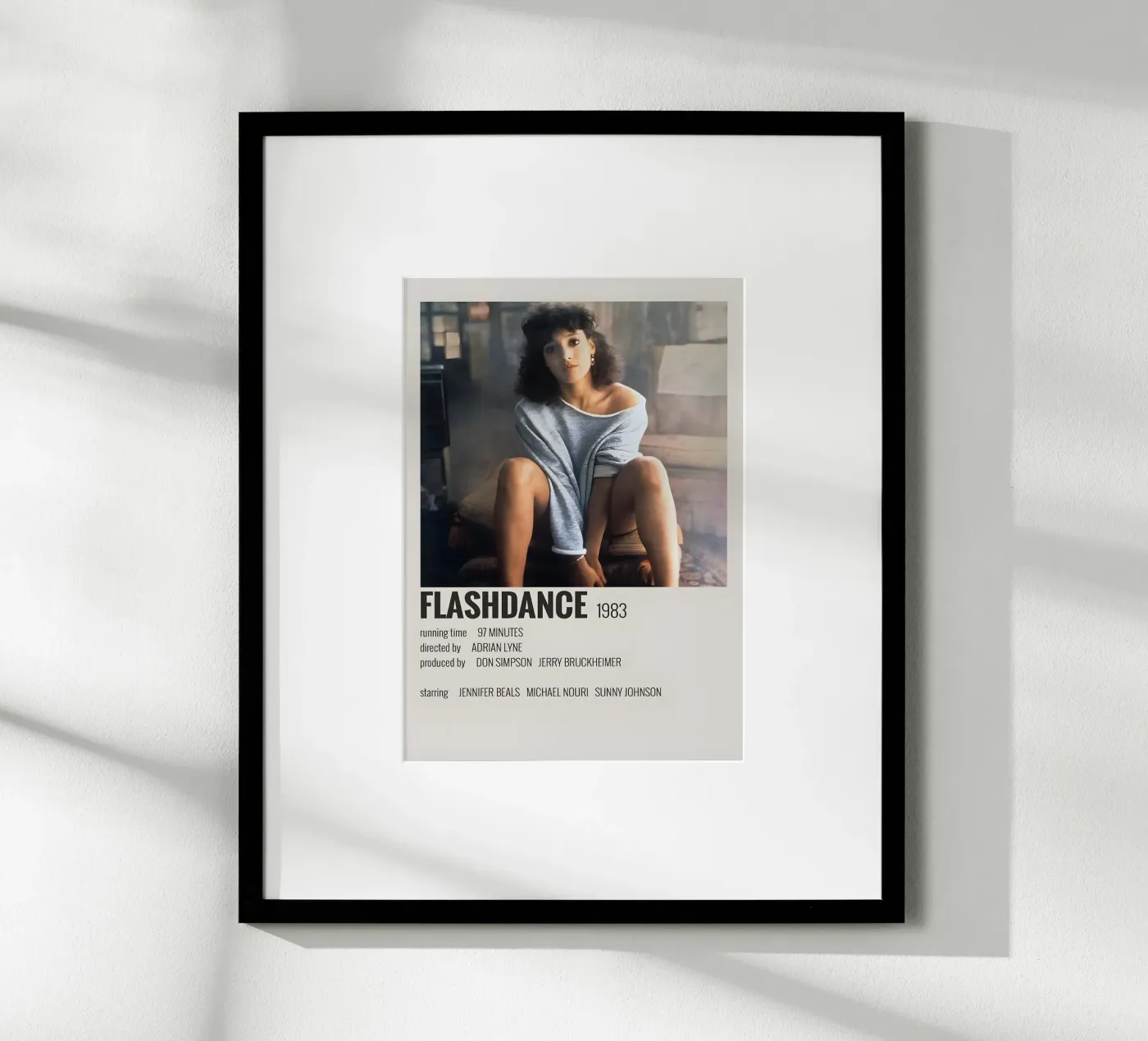 FLASHDANCE 1983 poster de MVFminimalist