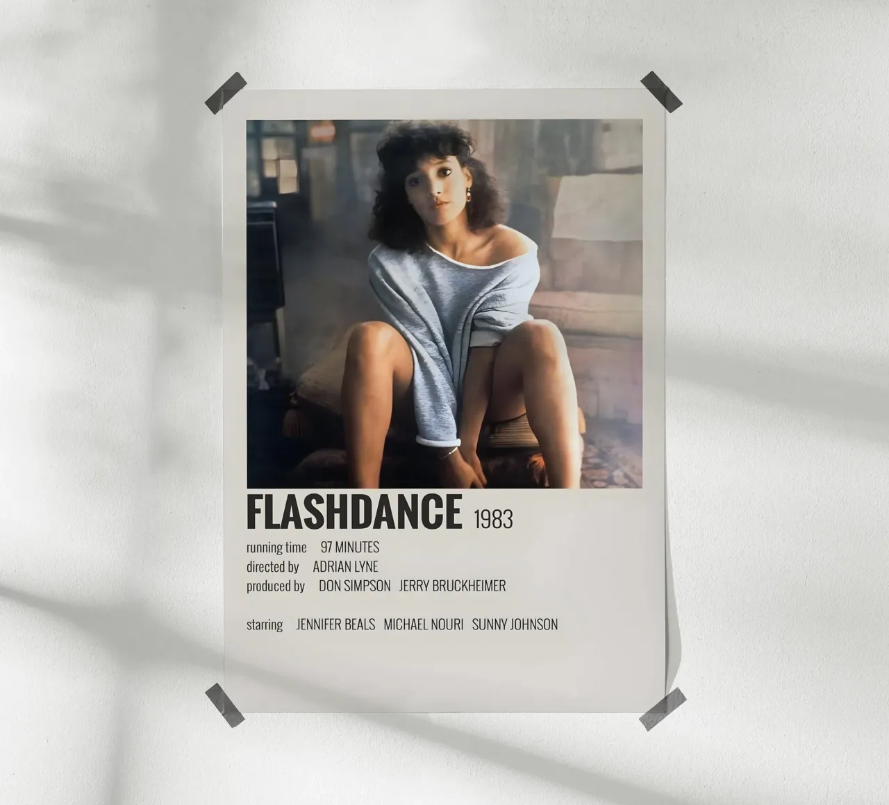 FLASHDANCE 1983 poster by MVFminimalist