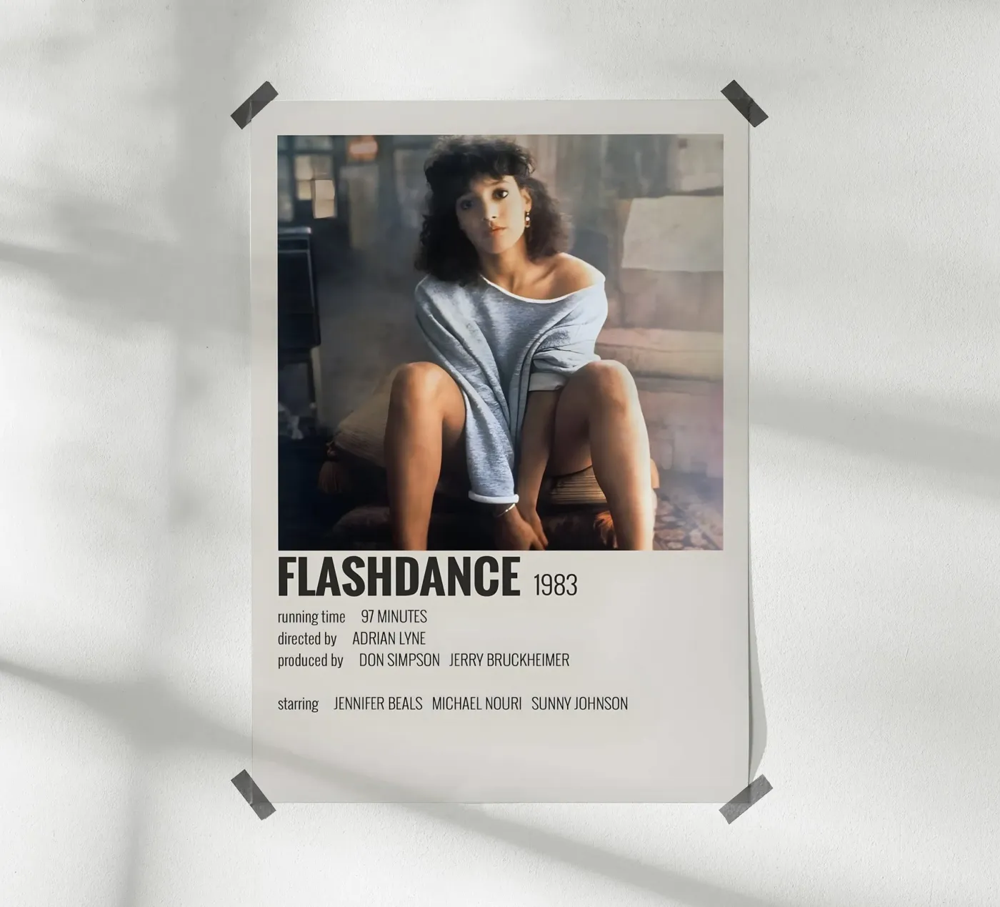 FLASHDANCE 1983 poster de MVFminimalist