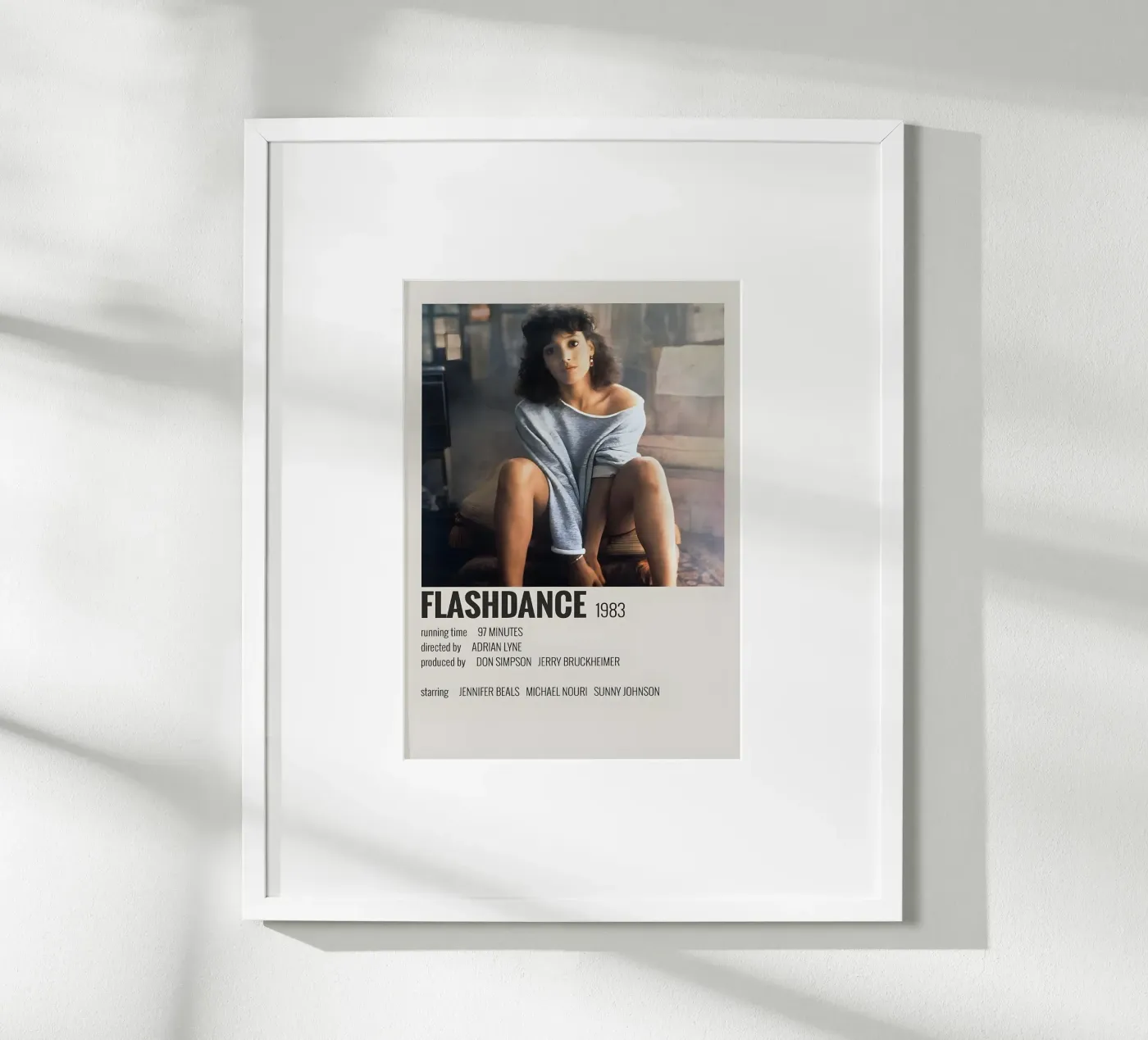 FLASHDANCE 1983 poster de MVFminimalist