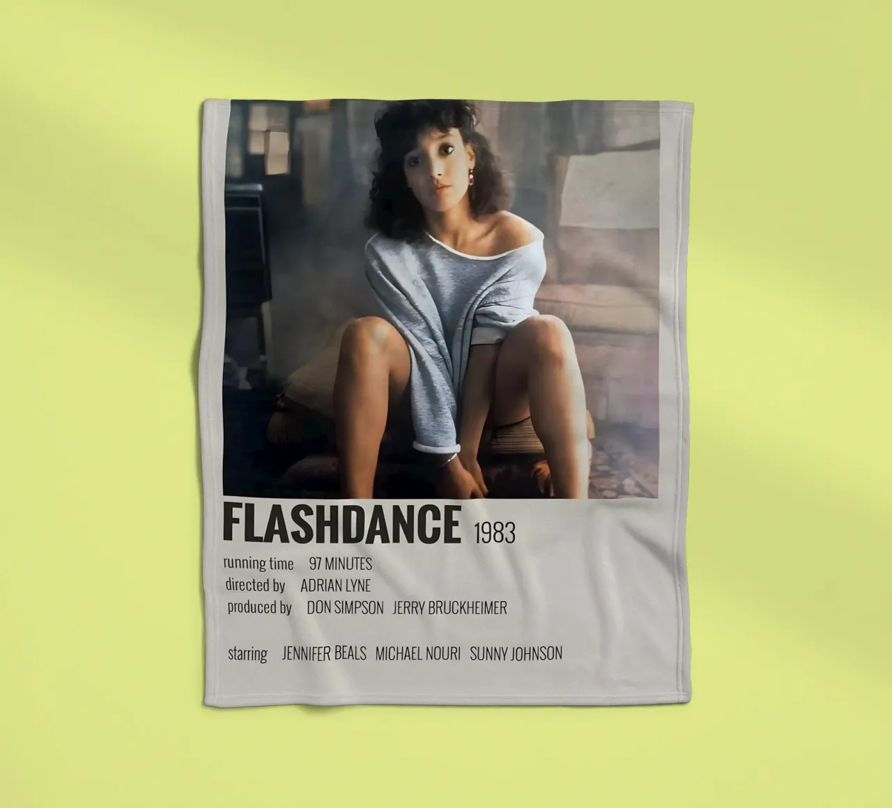FLASHDANCE 1983 coperta in pile da MVFminimalist