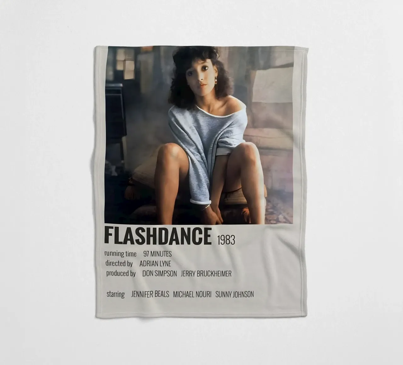 FLASHDANCE 1983 coperta in pile da MVFminimalist
