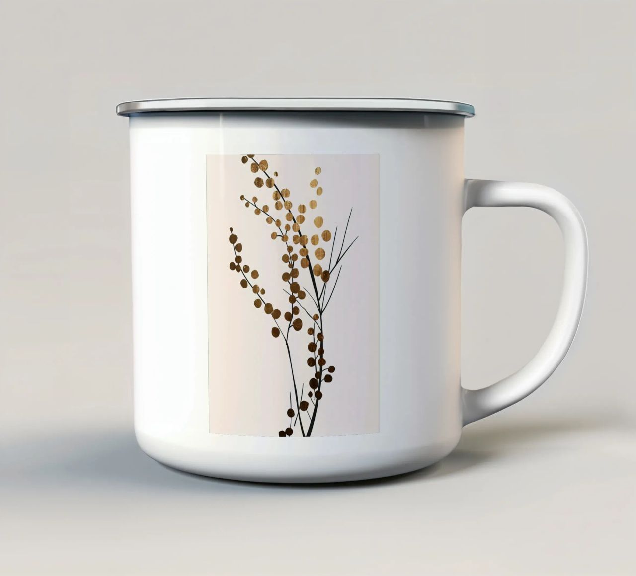 Silenzio d'oro tazza in smalto da kurumacity