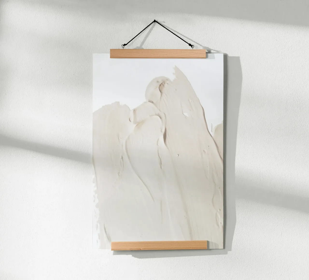 Stroke No3 poster con telaio in legno da KRUTH DESIGN