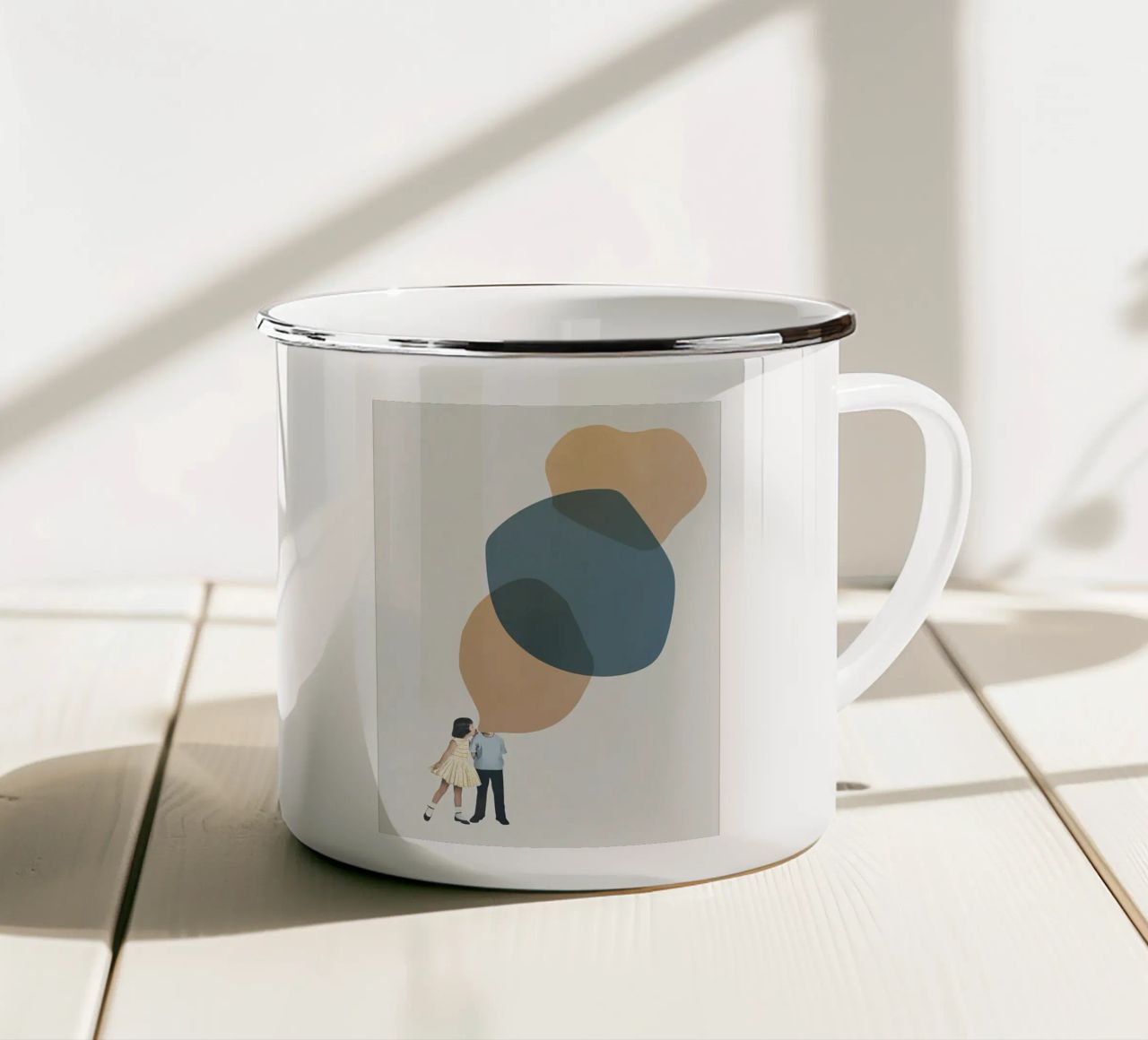 Una bolla d'amore tazza in smalto da kurumacity