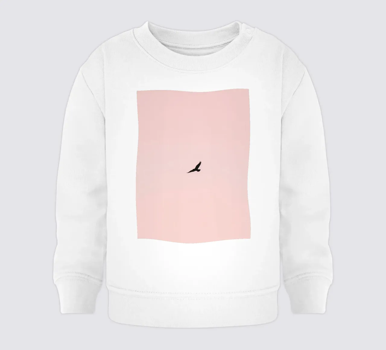 Aquila che vola in un cielo pastello al crepuscolo su una terra tranquilla felpa neonato da DesignDoodle