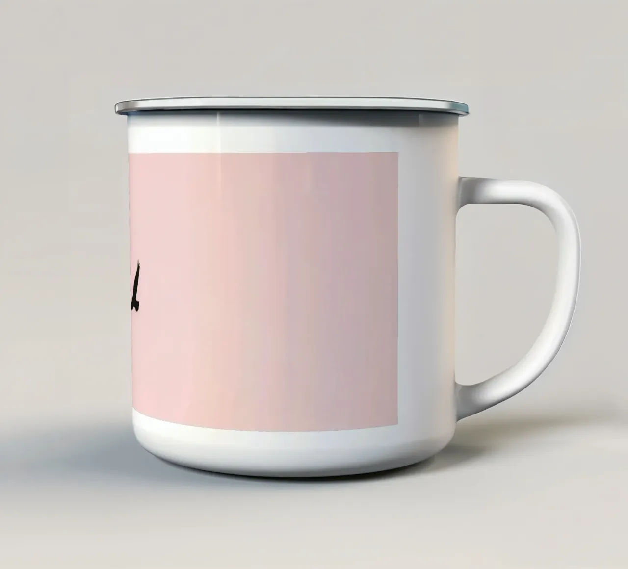 Aquila che vola in un cielo pastello al crepuscolo su una terra tranquilla tazza in smalto da DesignDoodle
