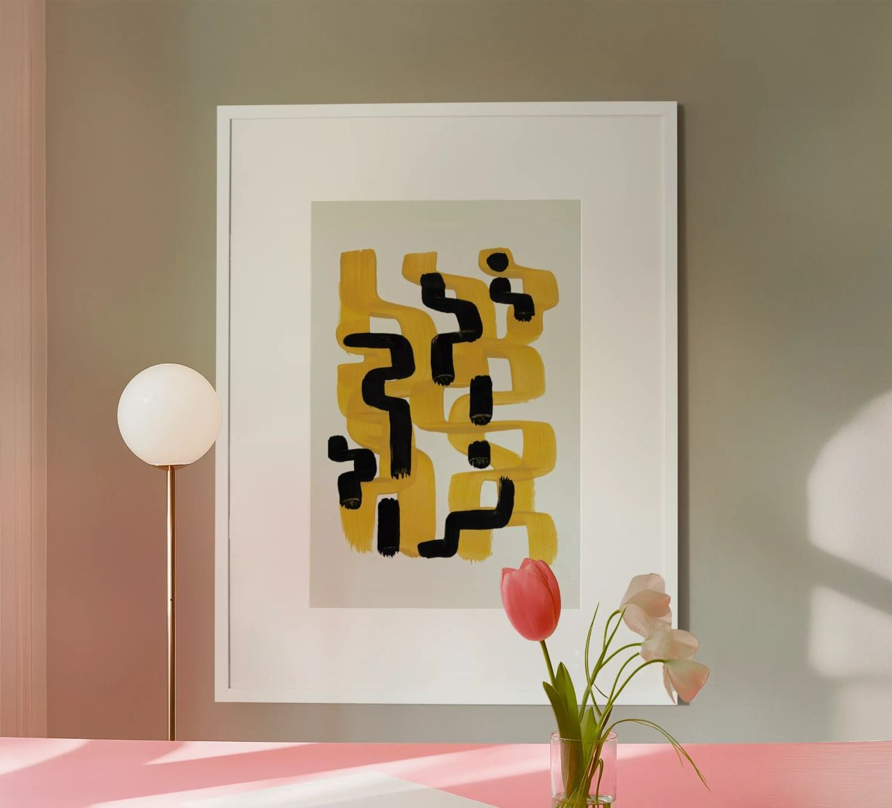 Mustard Wiggle poster by EnShape
