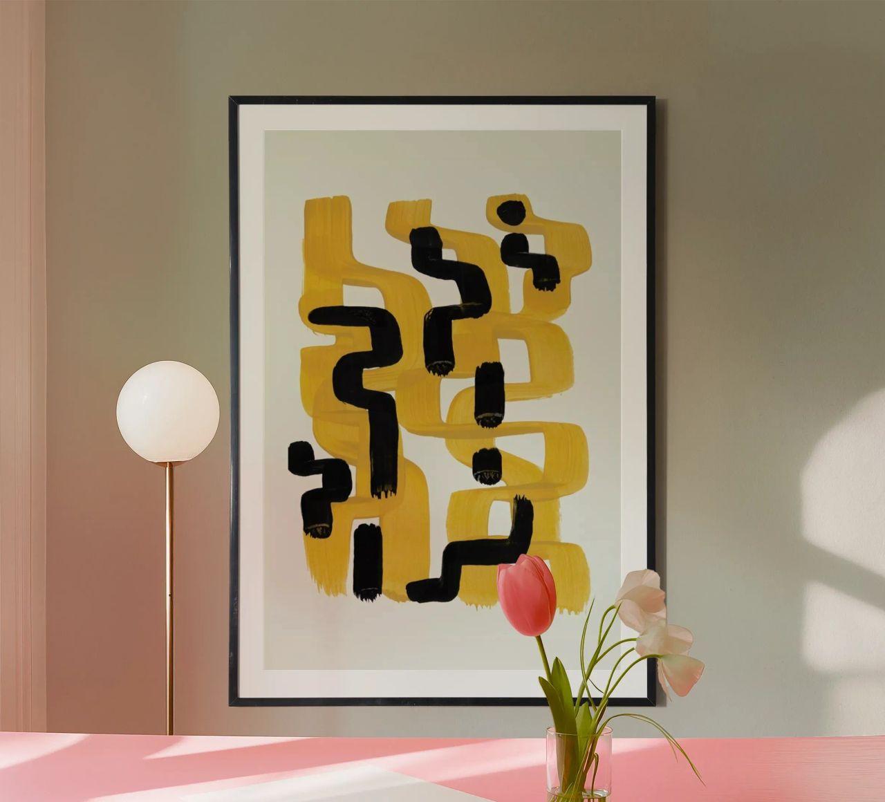 Mustard Wiggle poster by EnShape