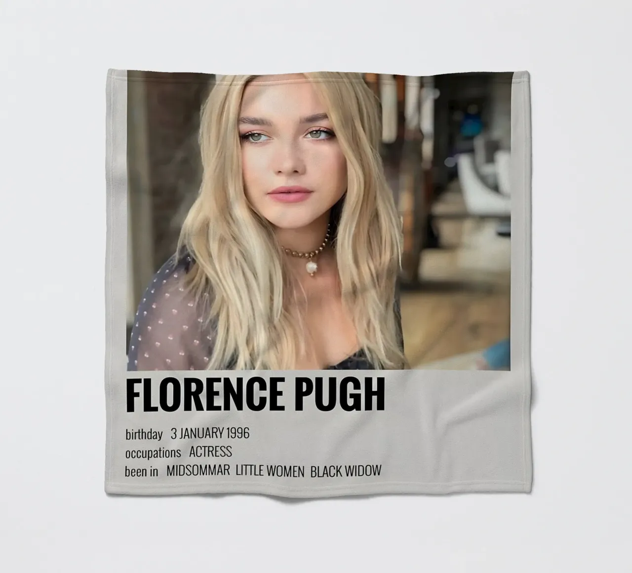 FLORENCE PUGH coperta in pile da MVFminimalist