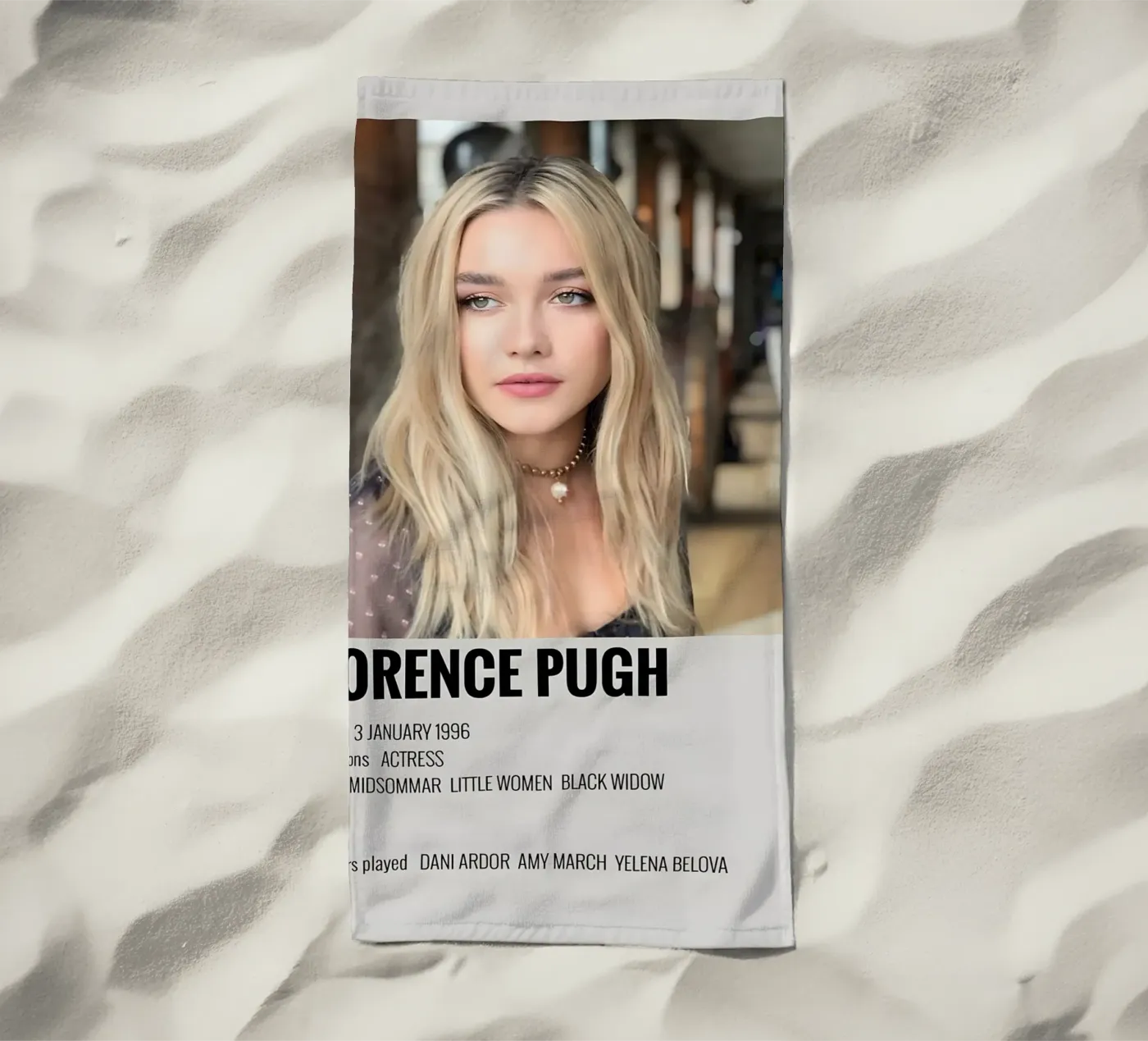 FLORENCE PUGH telo mare da MVFminimalist