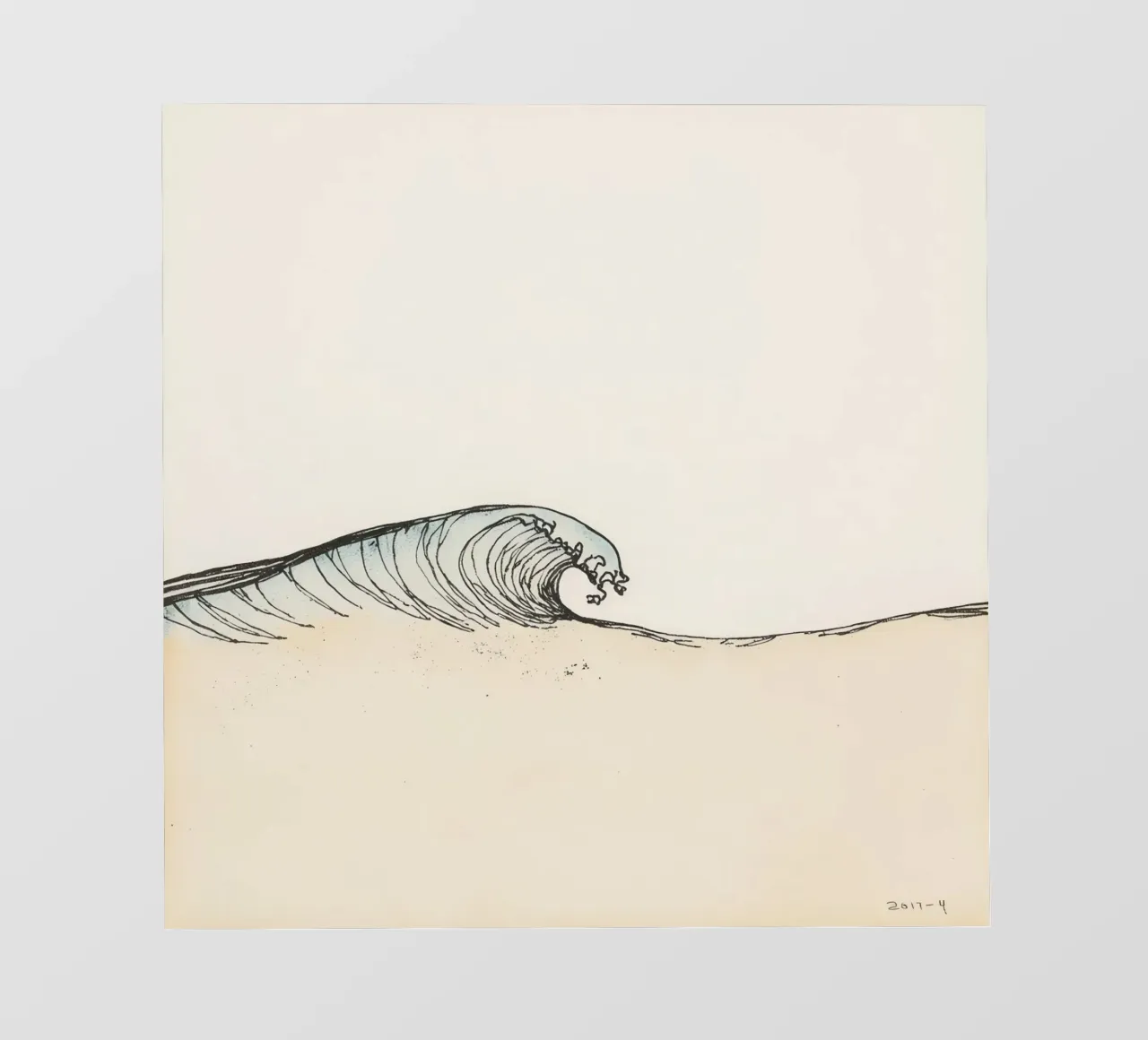 Dynamic ocean wave crashing on beach at sunset reflecting backlit film by DesignDoodle