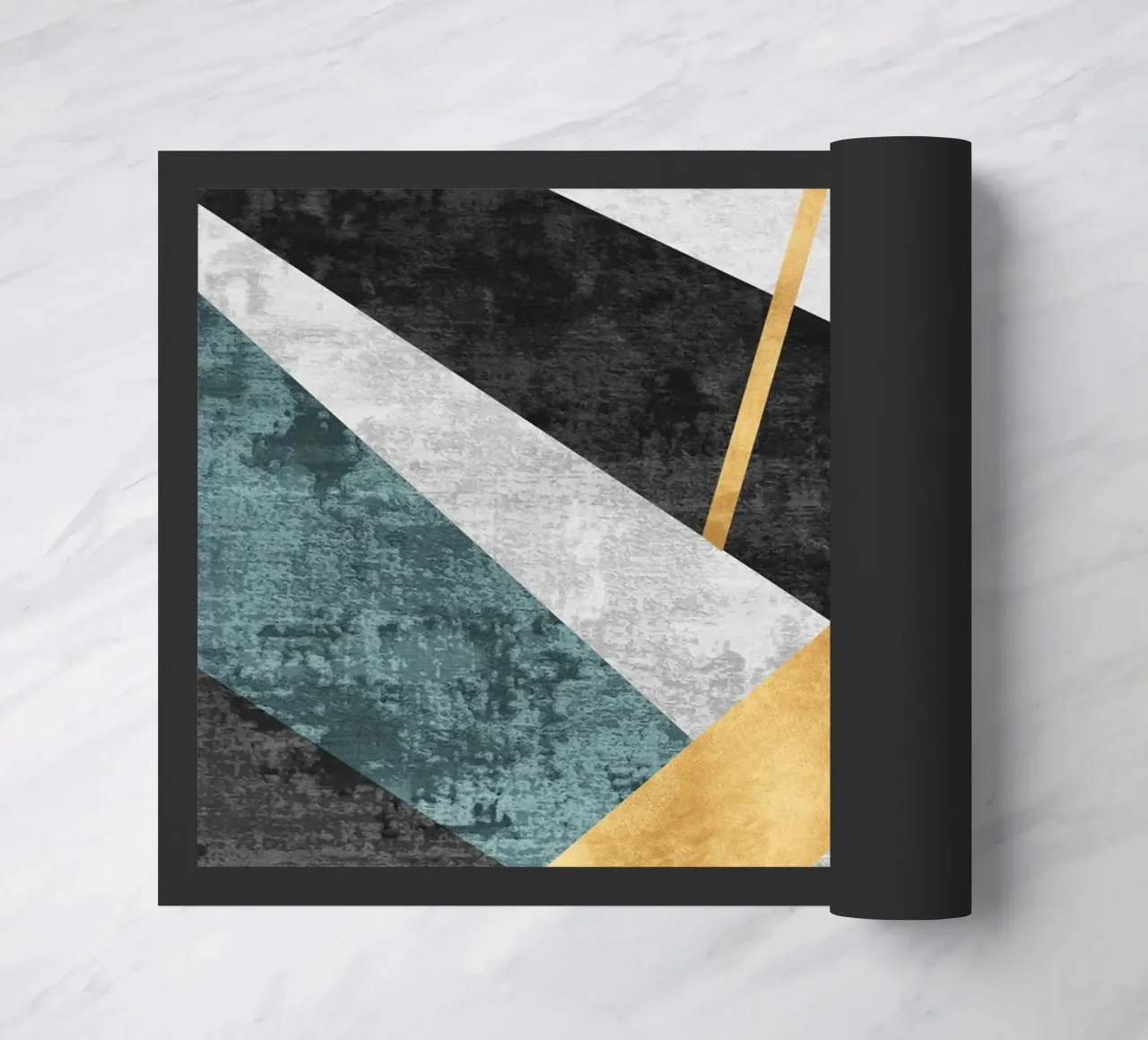 abstract geometric golden rectangle felpudo de vintageshop