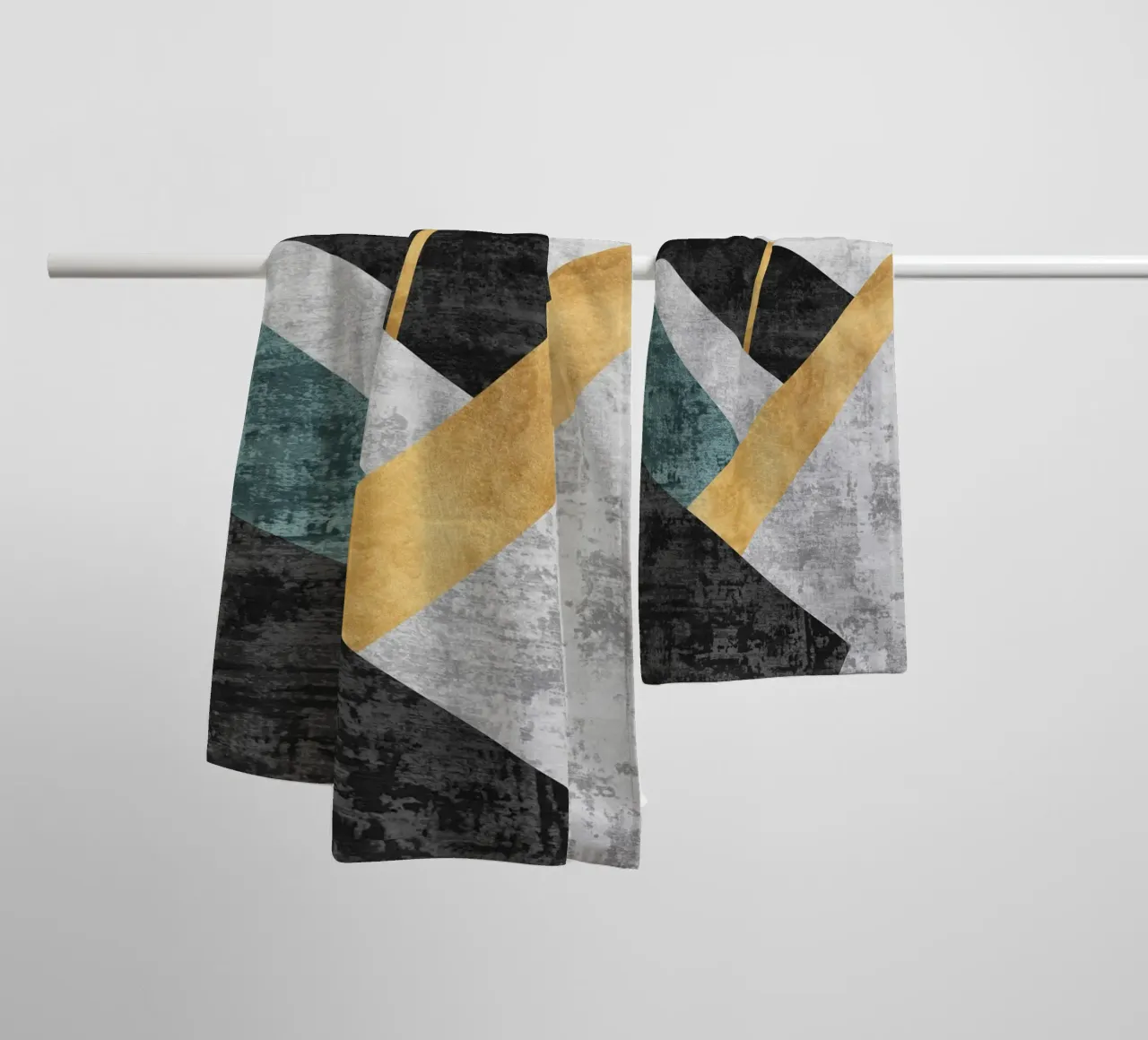 abstract geometric golden rectangle asciugamano da bagno da vintageshop