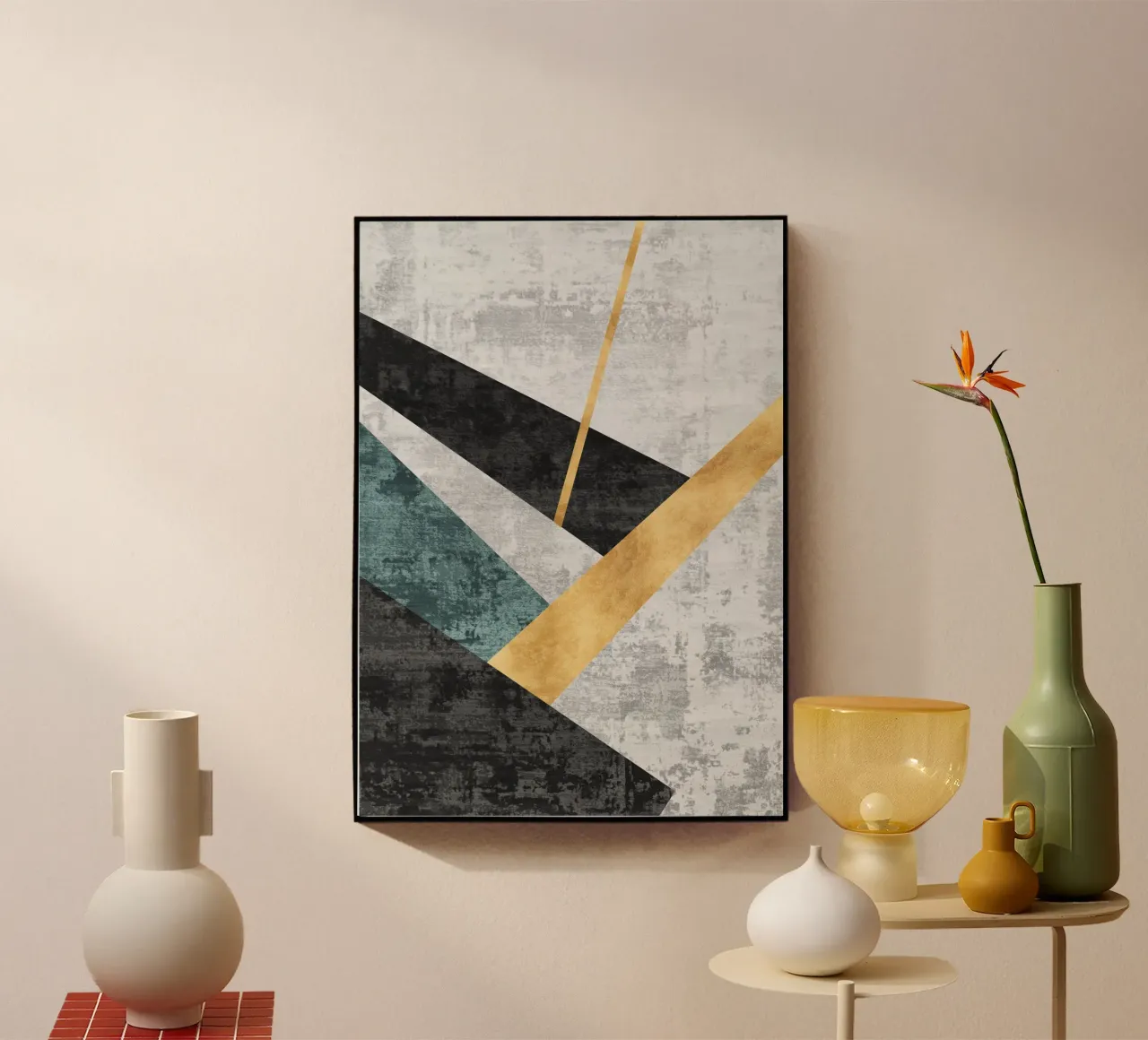abstract geometric golden rectangle plexiglass da vintageshop