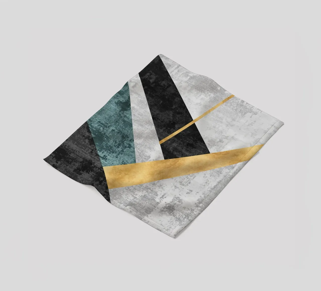 abstract geometric golden rectangle manta de franela de vintageshop