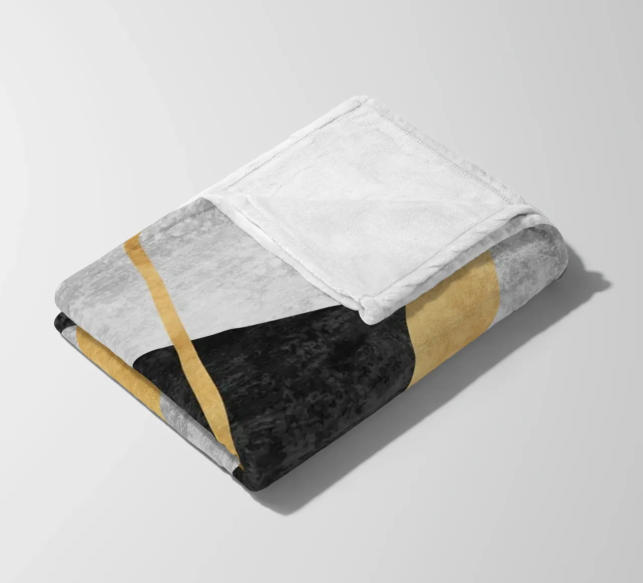 abstract geometric golden rectangle manta de franela de vintageshop