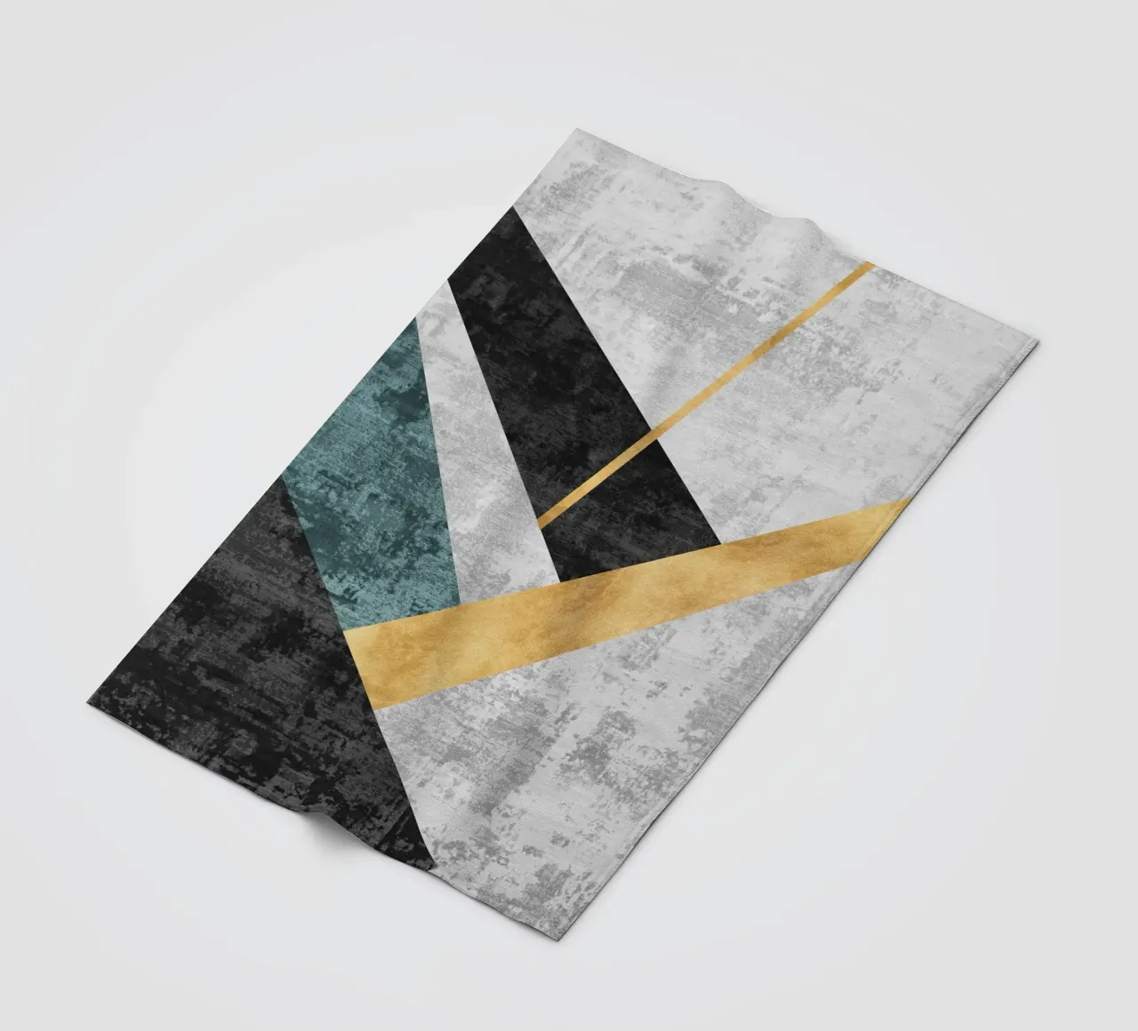 abstract geometric golden rectangle manta de franela de vintageshop