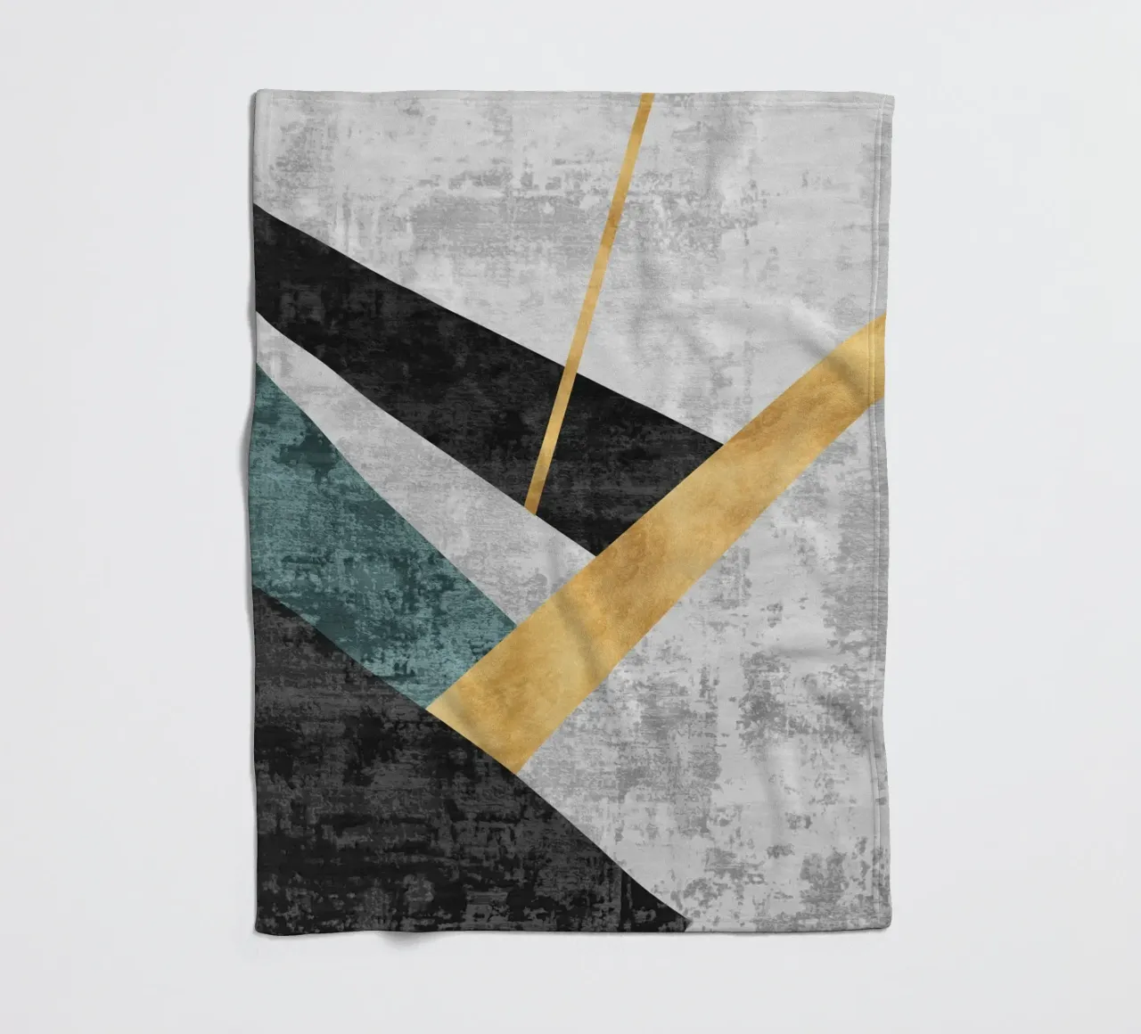 abstract geometric golden rectangle manta de franela de vintageshop