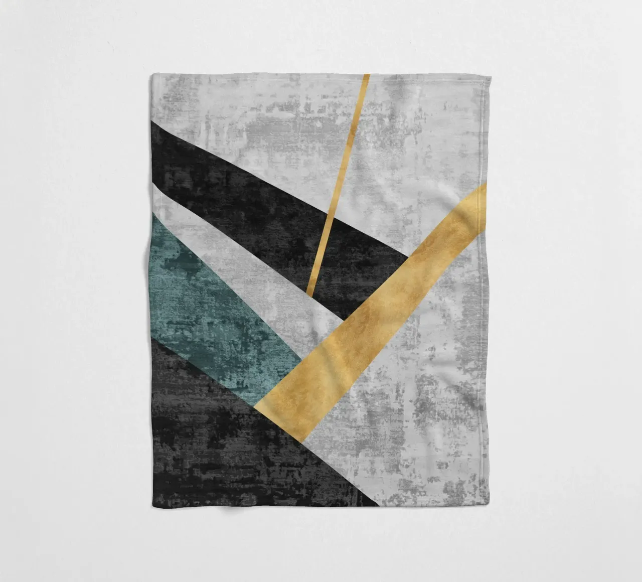 abstract geometric golden rectangle manta de franela de vintageshop