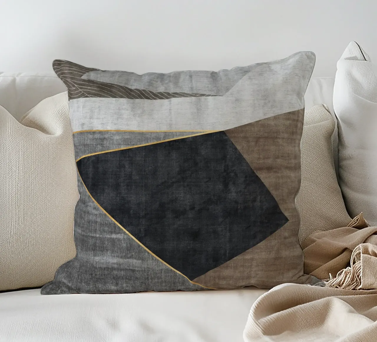 abstract geometric squares x cuscino da vintageshop