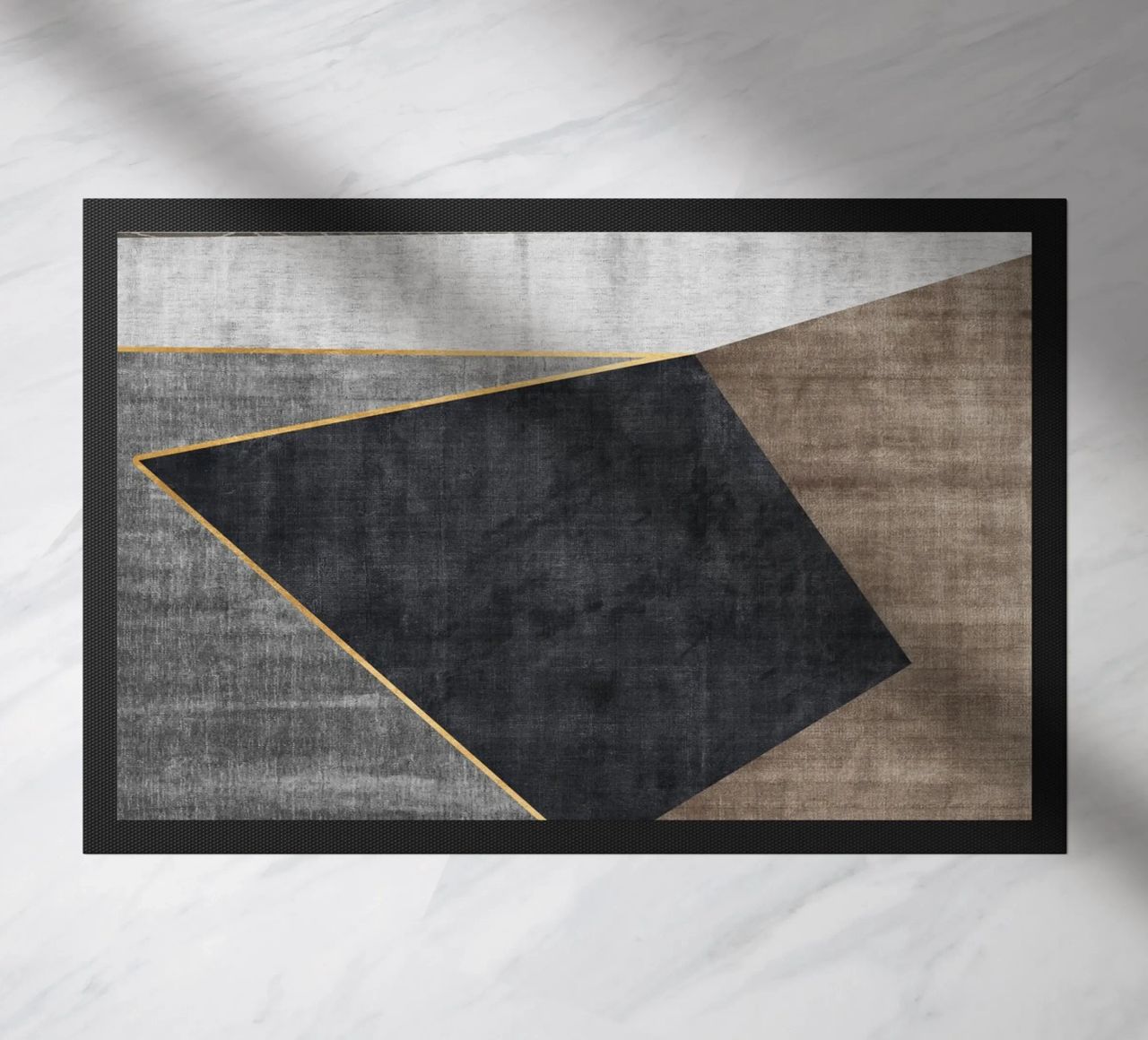 abstract geometric squares x paillasson de vintageshop
