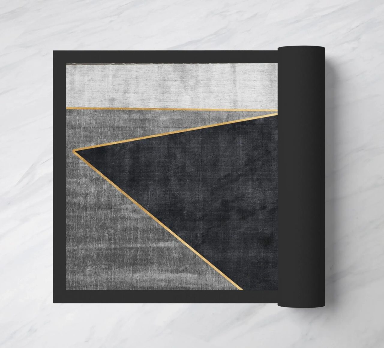 abstract geometric squares x paillasson de vintageshop