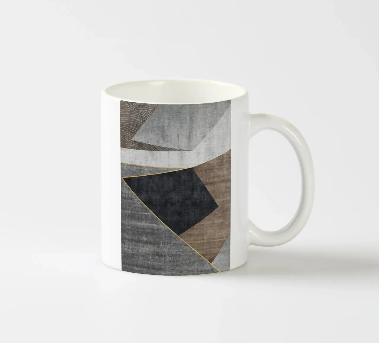 abstract geometric squares x Keramik Tasse von vintageshop