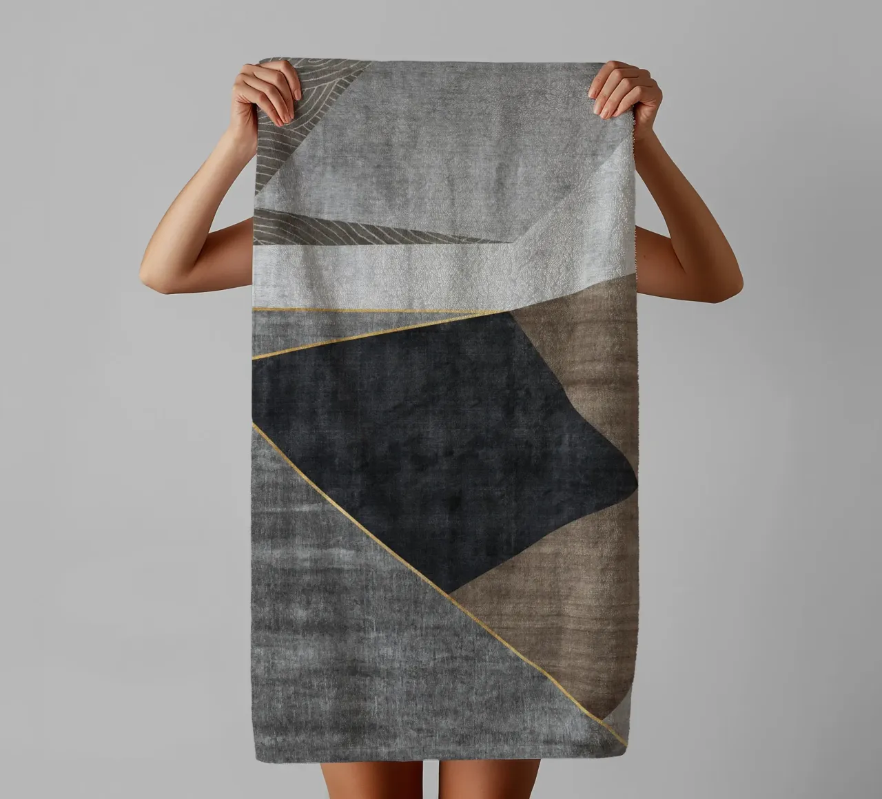 abstract geometric squares x asciugamano da bagno da vintageshop