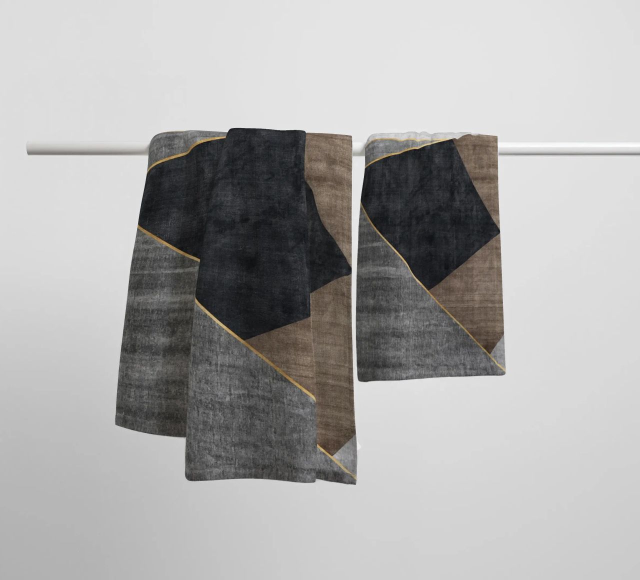 abstract geometric squares x asciugamano da bagno da vintageshop
