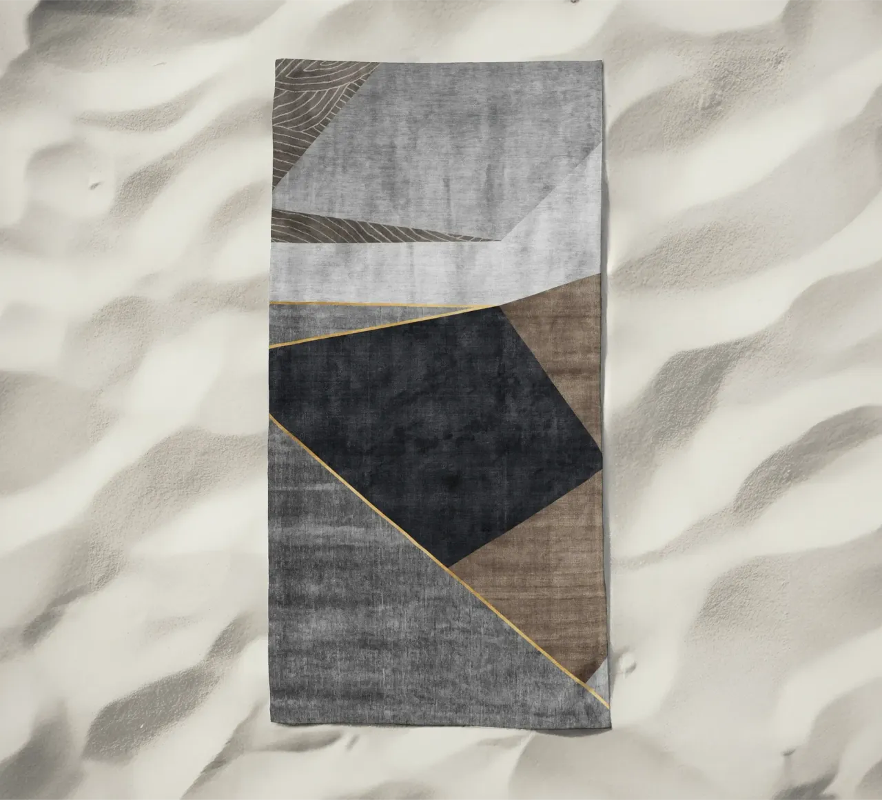 abstract geometric squares x toalla de playa de vintageshop