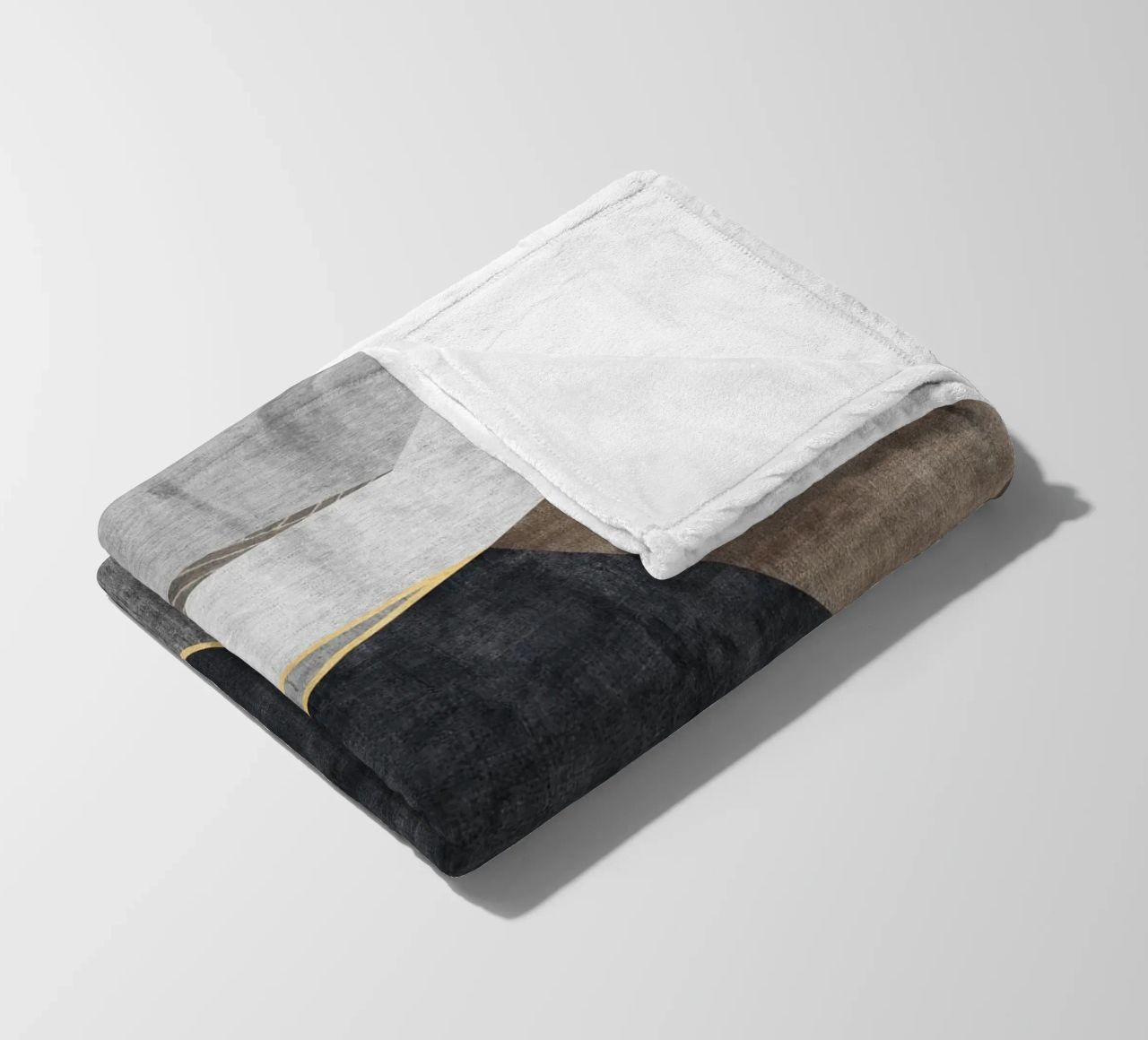 abstract geometric squares x coperta in pile da vintageshop