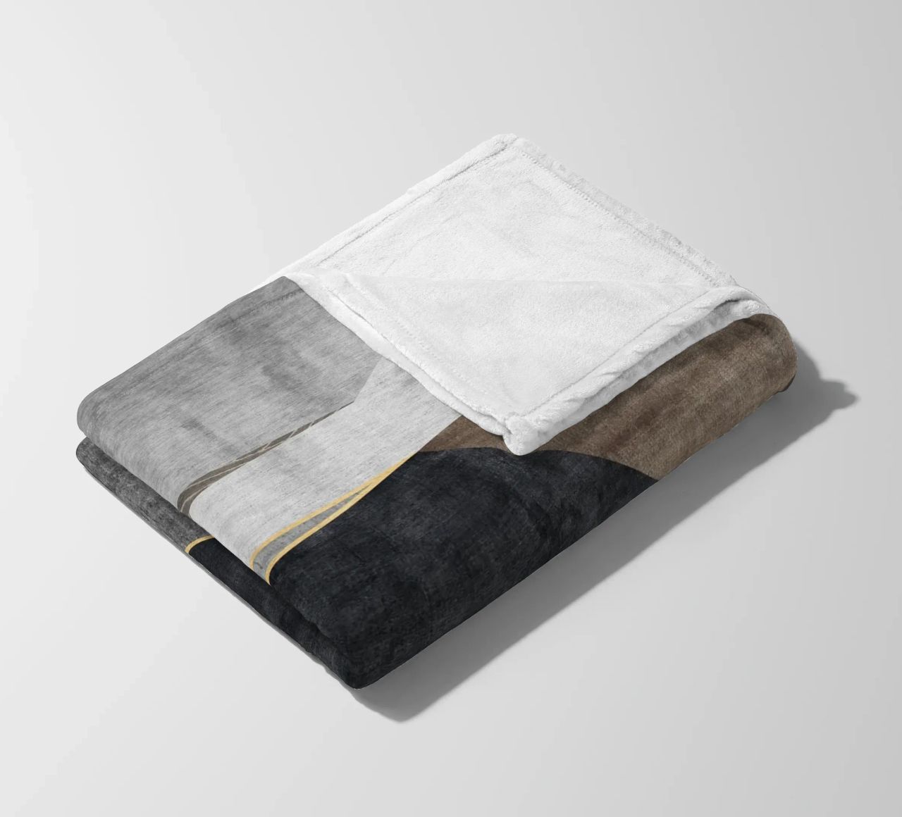 abstract geometric squares x coperta in pile da vintageshop