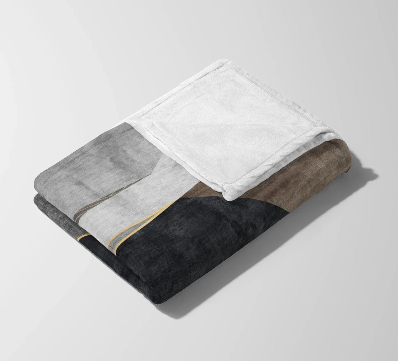 abstract geometric squares x coperta in pile da vintageshop