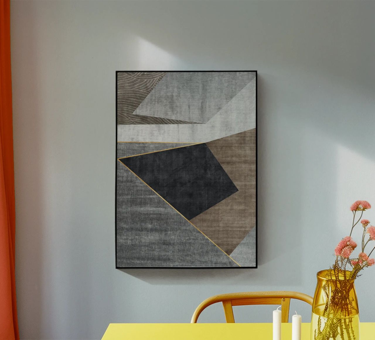 abstract geometric squares x plexiglass da vintageshop