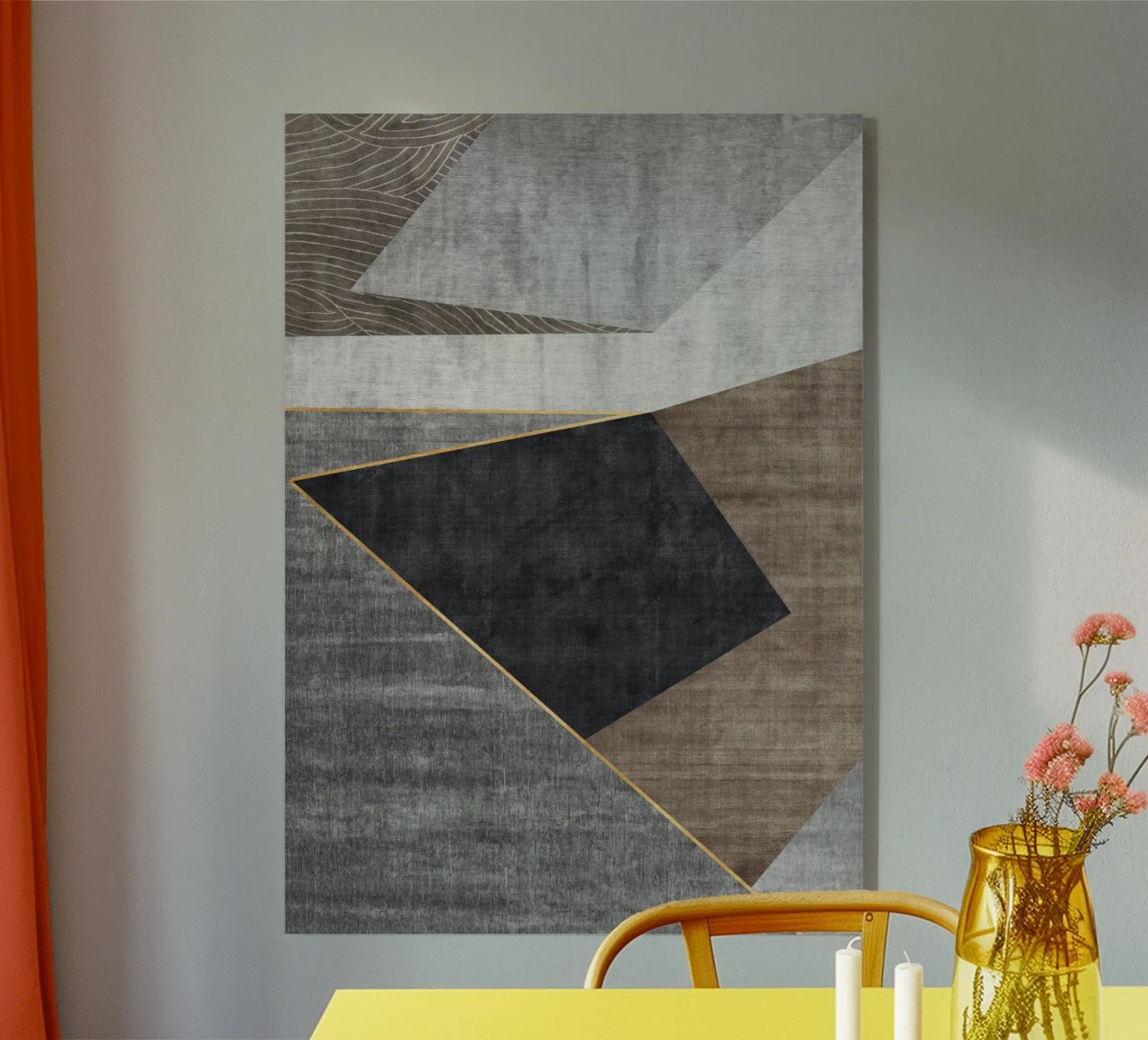 abstract geometric squares x plexiglass da vintageshop