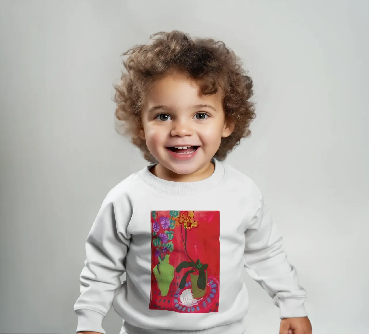 Red Sketchbook Page baby sweatshirt by Sonia Brittain