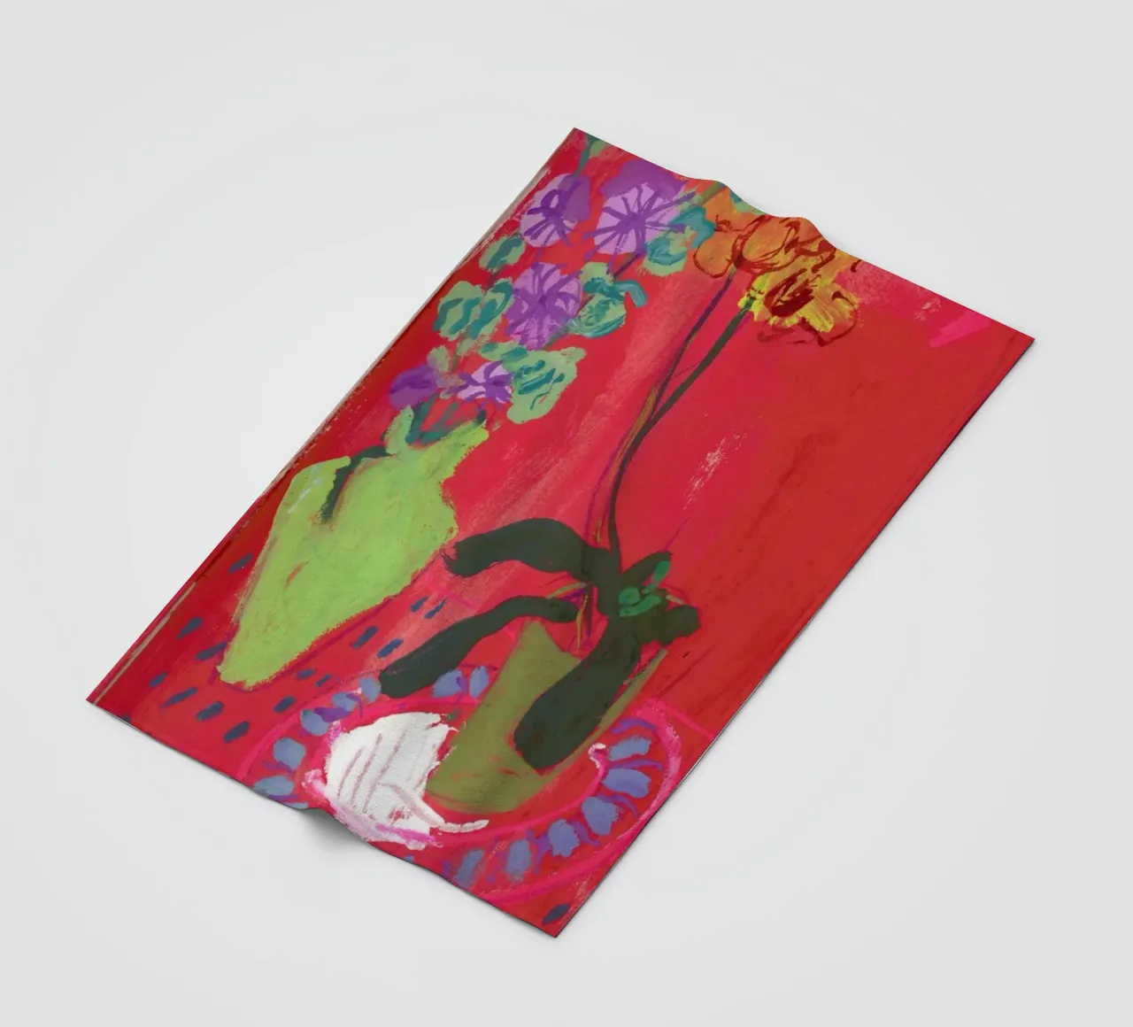 Red Sketchbook Page coperta in pile da Sonia Brittain