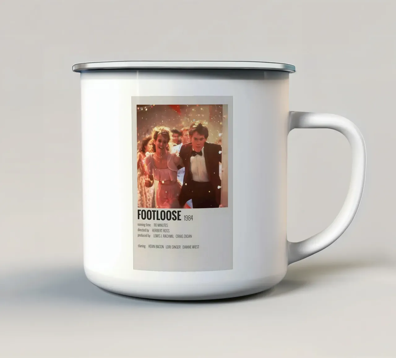 FOOTLOOSE 1984 tazza in smalto da MVFminimalist
