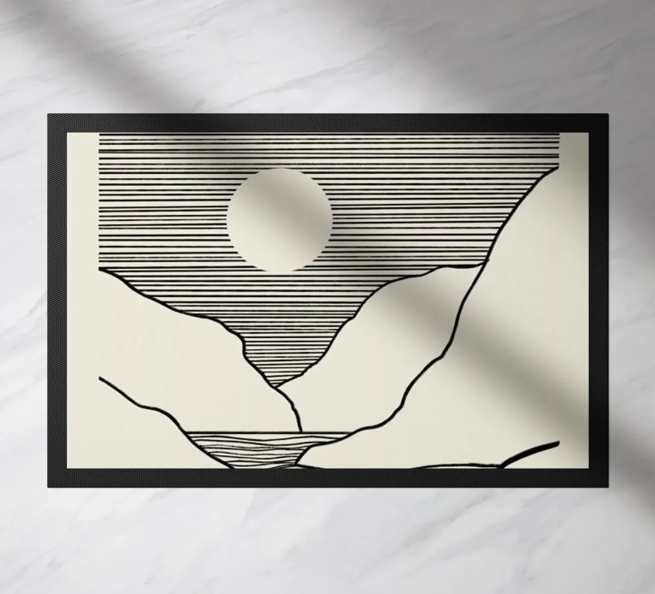 Mountain River deurmat van Graphite