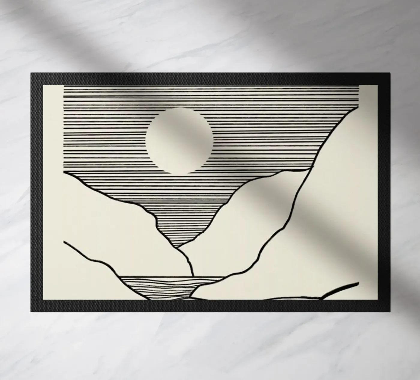 Mountain River deurmat van Graphite