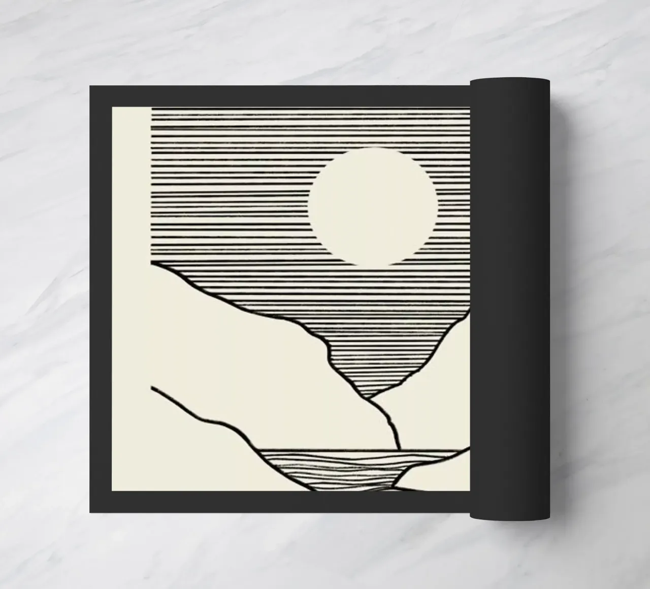 Mountain River deurmat van Graphite