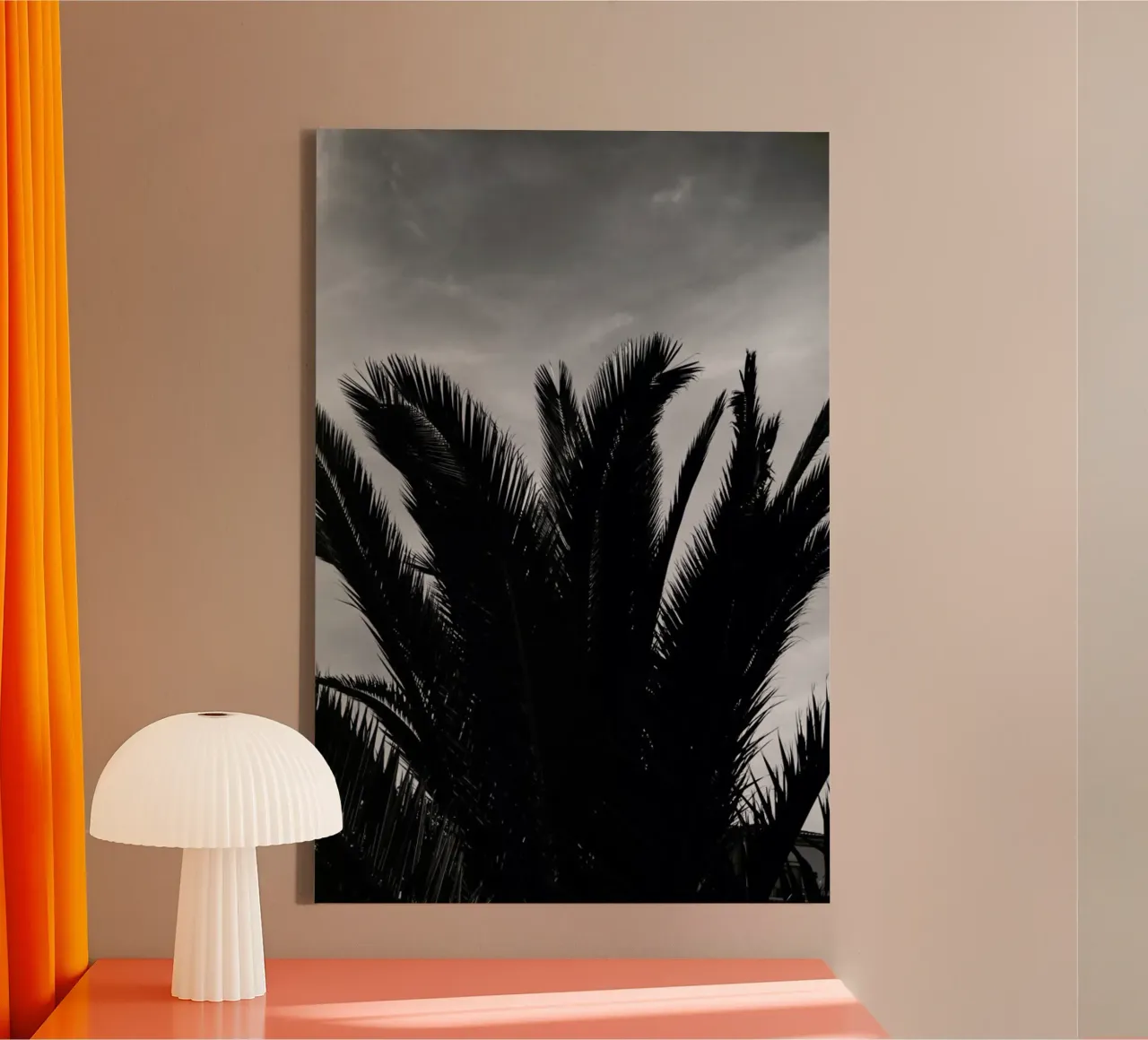 Soft Palms tela con Cornice a cassetta da Sebastian Hilgetag
