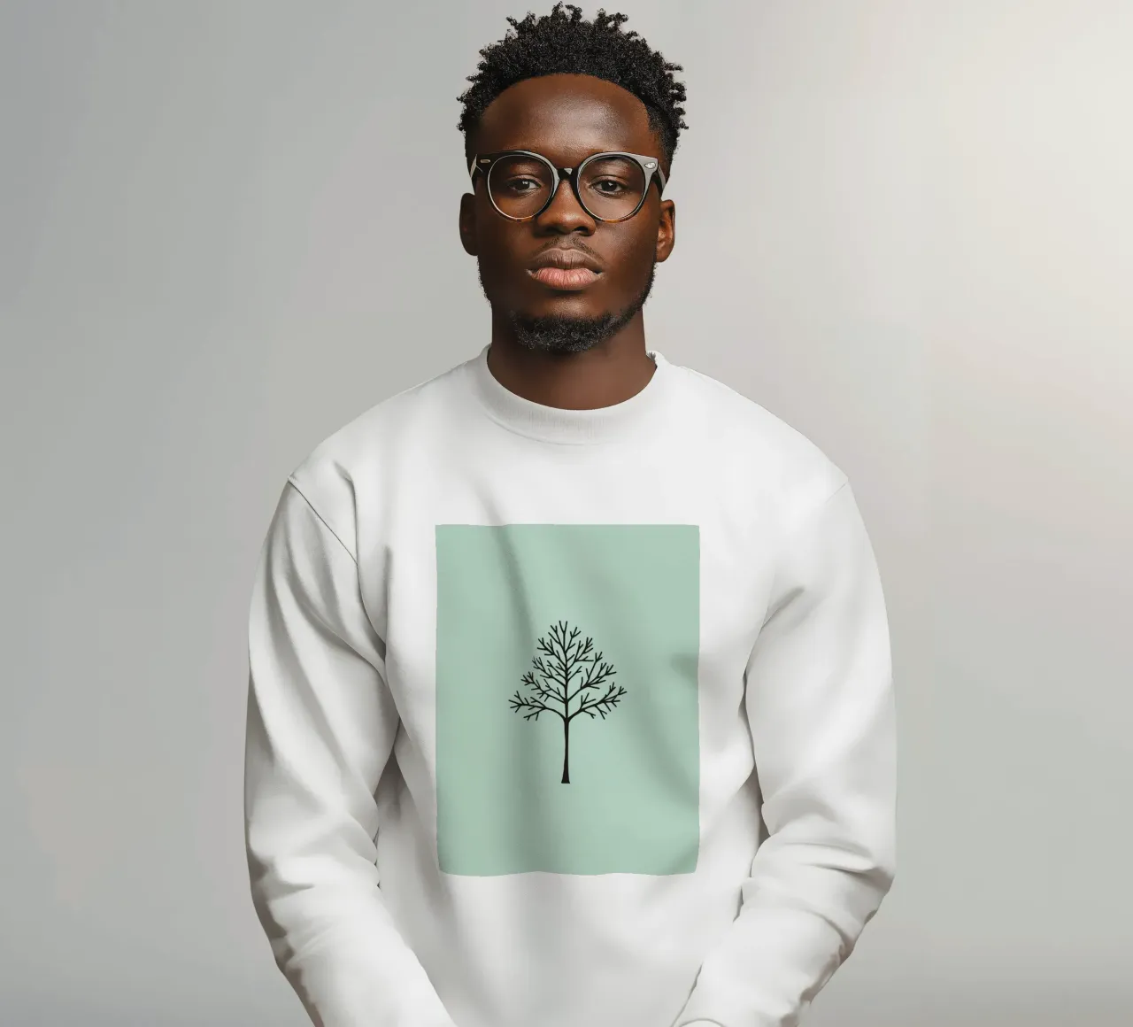 Design minimalista dell'albero con intricati disegni dei rami felpa da DesignDoodle