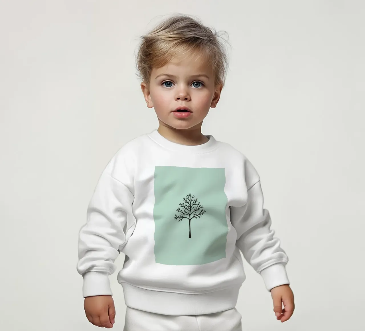 Arbre au design minimaliste avec des motifs de branches complexes sweat pour bébé de DesignDoodle