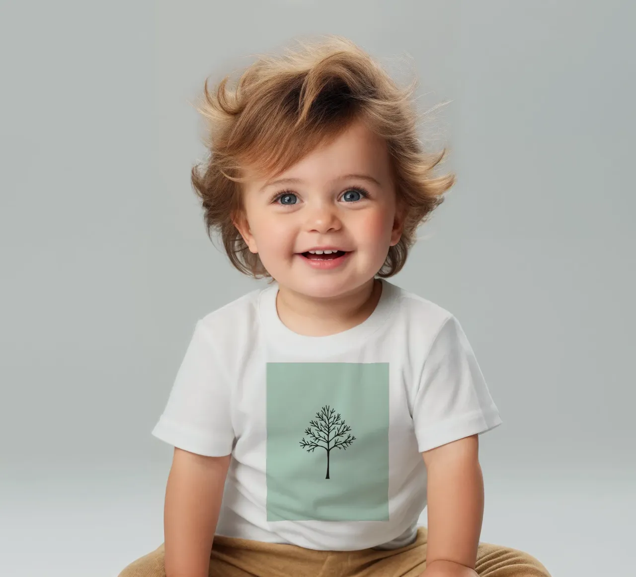 Minimalist tree design with intricate branch patterns baby t-shirt by DesignDoodle