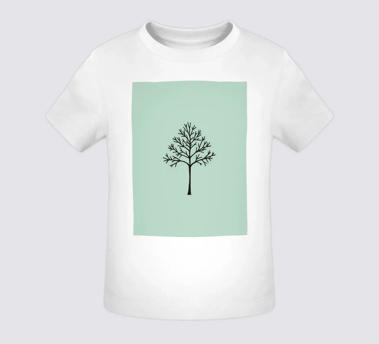 Minimalist tree design with intricate branch patterns baby t-shirt by DesignDoodle